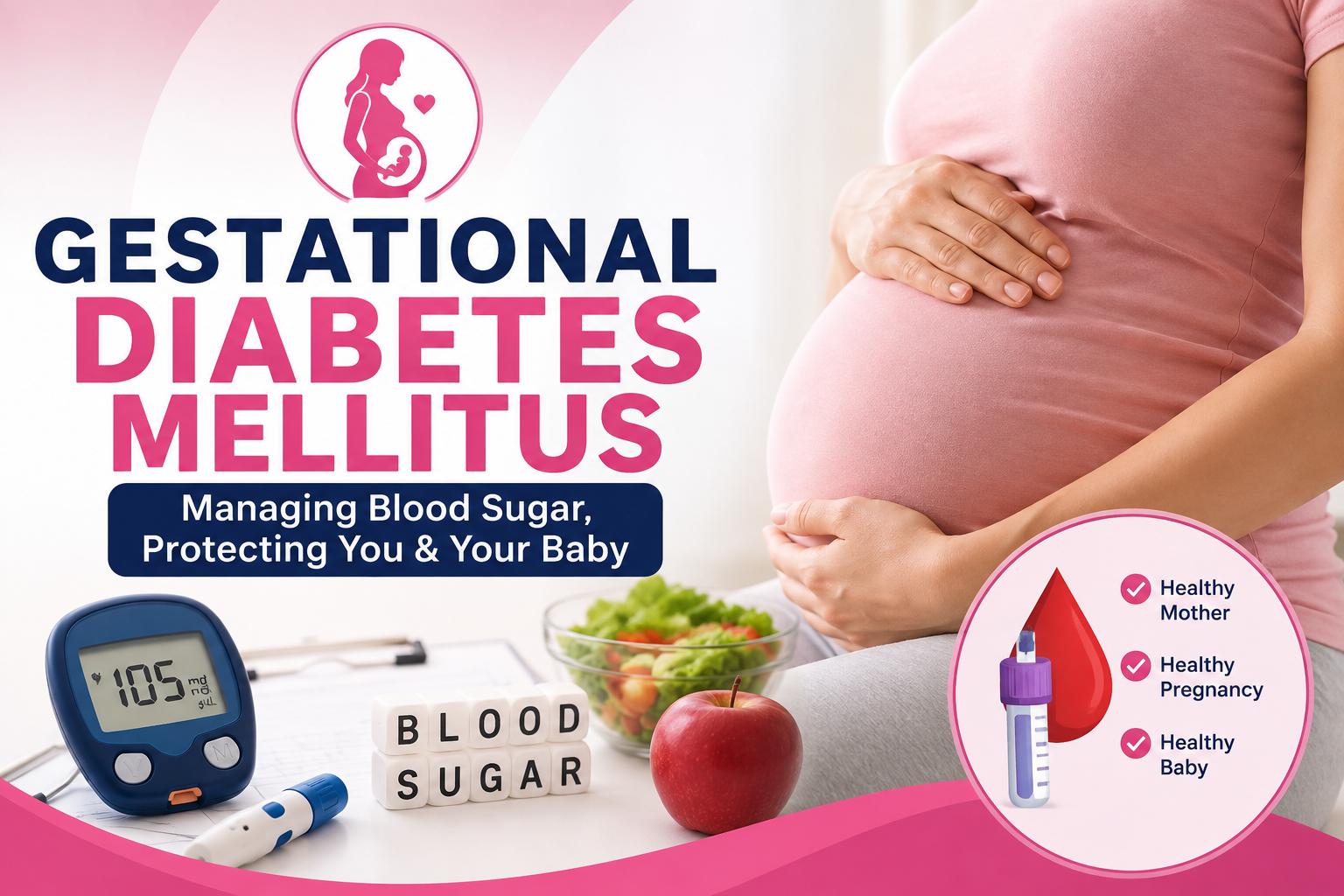Gestational Diabetes :“Monitor your sugar, nourish your body, protect your baby.”