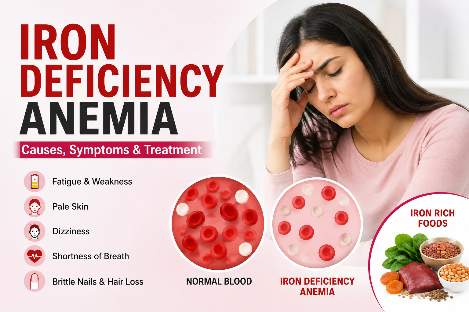 Iron Deficiency Anemia: “Beat iron deficiency, boost your energy.”